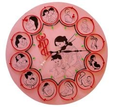 Handcrafted Mothers Day Special Wall Clock